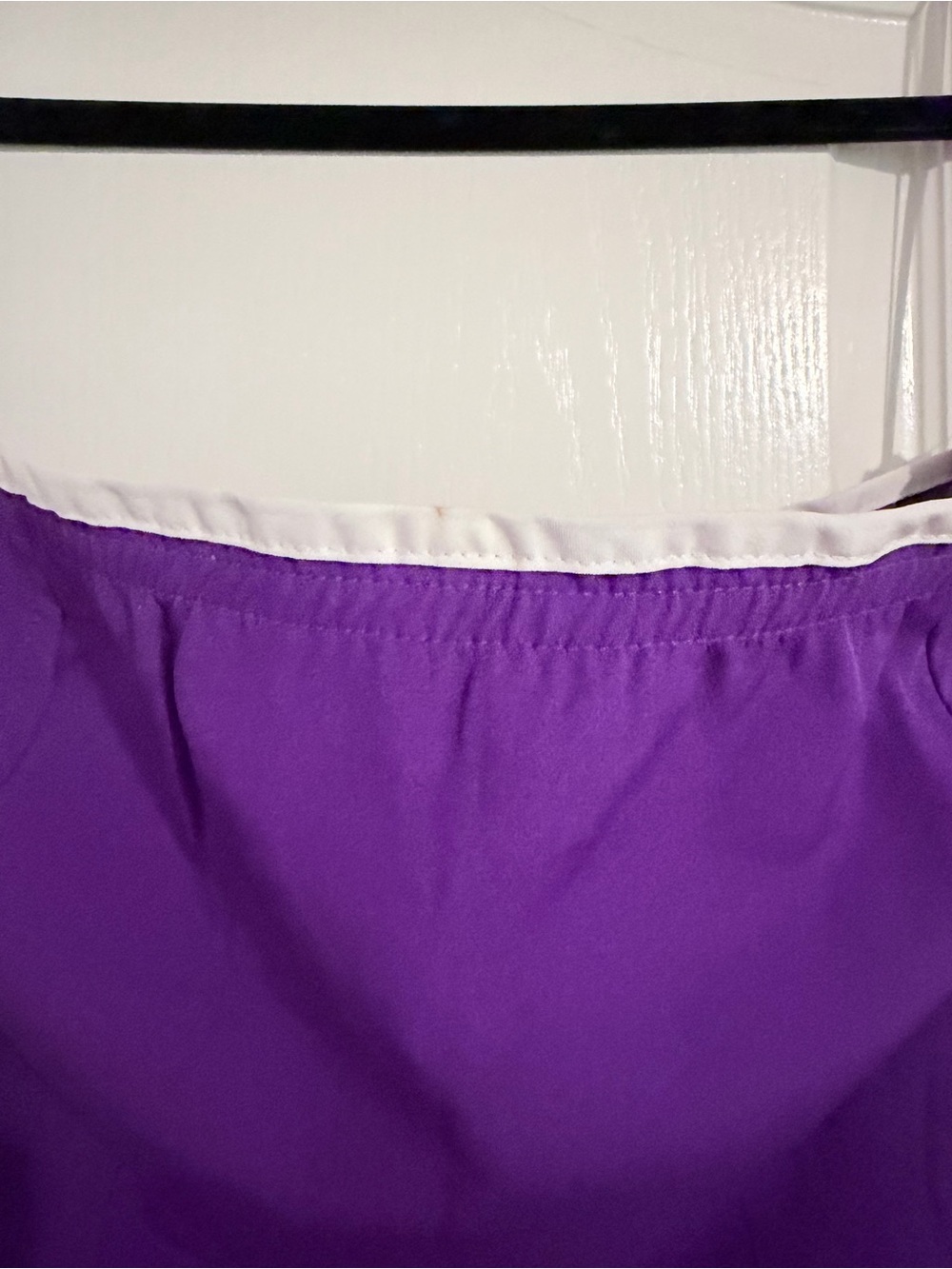 Day + Moon Purple Strapless Dress with White Trim - Picture 5 of 10